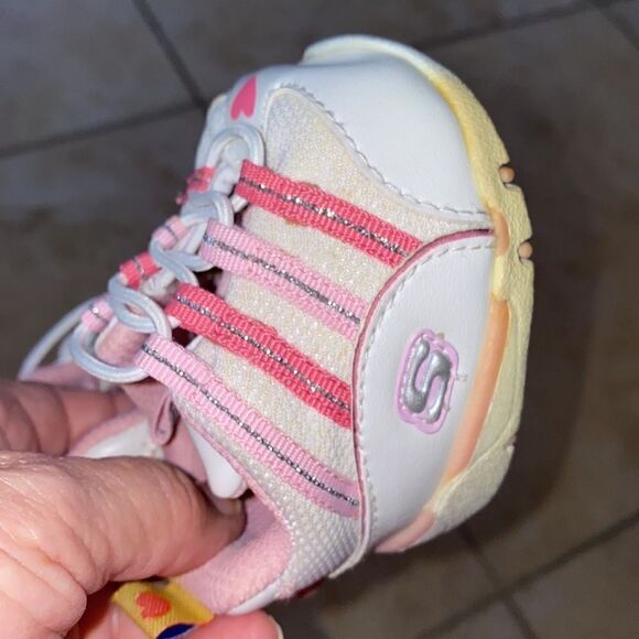 2 Pairs Build a Bear Sneakers Pink/White and Black/White - Picture 4 of 10